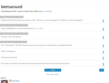 Tablet Screenshot of beetsaround.blogspot.com