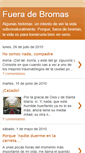 Mobile Screenshot of fueradebromas.blogspot.com