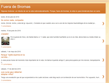 Tablet Screenshot of fueradebromas.blogspot.com