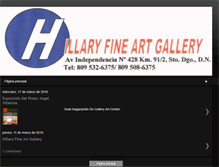 Tablet Screenshot of hillaryfineartgallery.blogspot.com