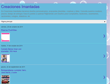 Tablet Screenshot of creacionesimantadas.blogspot.com