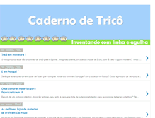 Tablet Screenshot of cadernodetrico.blogspot.com