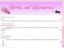 Tablet Screenshot of girlieandglamorous.blogspot.com