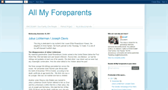Desktop Screenshot of allmyforeparents.blogspot.com