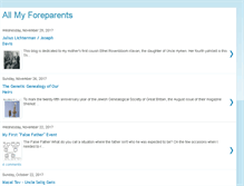 Tablet Screenshot of allmyforeparents.blogspot.com
