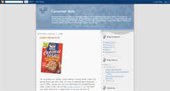 Desktop Screenshot of consumermomblog.blogspot.com