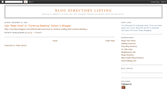 Desktop Screenshot of blogdirectorylisting.blogspot.com