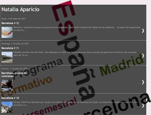 Tablet Screenshot of nataliaparicio.blogspot.com