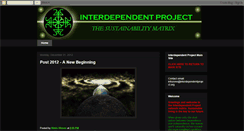 Desktop Screenshot of interdependentproject.blogspot.com