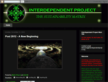 Tablet Screenshot of interdependentproject.blogspot.com