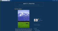 Desktop Screenshot of matts-photographs.blogspot.com