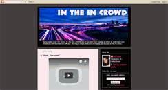 Desktop Screenshot of intheincrowd.blogspot.com