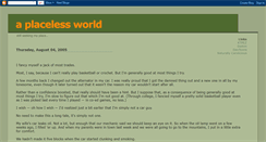 Desktop Screenshot of aplacelessworld.blogspot.com