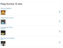 Tablet Screenshot of flopyeventos15anios.blogspot.com