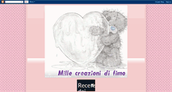 Desktop Screenshot of millecreazionidifimo.blogspot.com