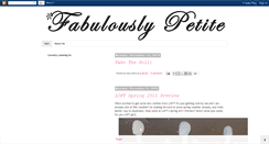 Desktop Screenshot of fabpetite.blogspot.com