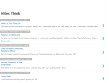 Tablet Screenshot of milesthink.blogspot.com