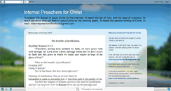Desktop Screenshot of internetpreachersforchrist.blogspot.com