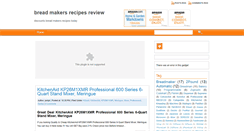 Desktop Screenshot of breadmakersrecipes.blogspot.com