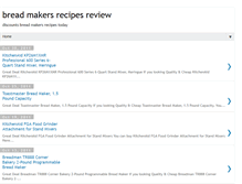 Tablet Screenshot of breadmakersrecipes.blogspot.com