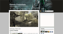 Desktop Screenshot of gamesessentials.blogspot.com