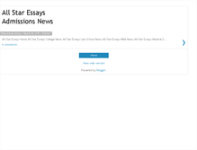 Tablet Screenshot of allstaressays.blogspot.com