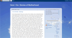 Desktop Screenshot of hereigostoriesofmotherhood.blogspot.com