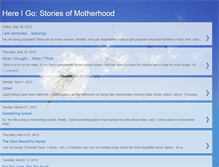 Tablet Screenshot of hereigostoriesofmotherhood.blogspot.com