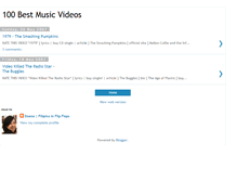 Tablet Screenshot of 100bestmusicvideos.blogspot.com