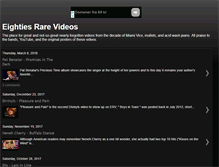 Tablet Screenshot of eightiesrarevideos.blogspot.com