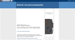 Desktop Screenshot of decorar-con-poco-presupuesto.blogspot.com