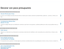 Tablet Screenshot of decorar-con-poco-presupuesto.blogspot.com