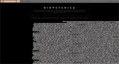 Desktop Screenshot of biopsychica.blogspot.com