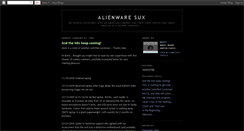 Desktop Screenshot of alienwaresux.blogspot.com