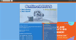 Desktop Screenshot of onlinepaws.blogspot.com