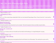 Tablet Screenshot of mylifewithfibromyalgiapain.blogspot.com