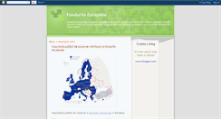 Desktop Screenshot of fonduri-europene-nerambursabile.blogspot.com