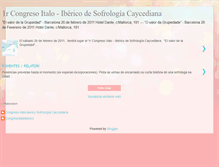 Tablet Screenshot of congresoitaloiberico.blogspot.com