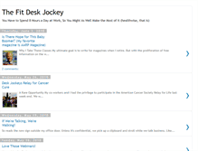 Tablet Screenshot of fit-desk-jockey.blogspot.com