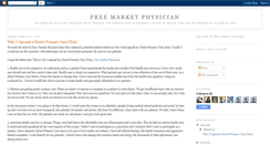 Desktop Screenshot of freemarketphysician.blogspot.com