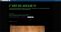Desktop Screenshot of cestdujoulie.blogspot.com