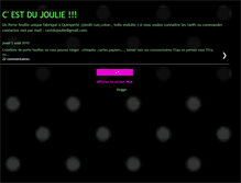 Tablet Screenshot of cestdujoulie.blogspot.com