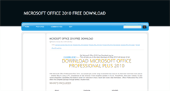 Desktop Screenshot of microsoftoffice2010freedownload.blogspot.com