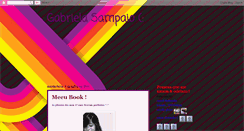 Desktop Screenshot of gabrielasampaio1994.blogspot.com