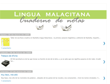 Tablet Screenshot of linguamalacitana.blogspot.com