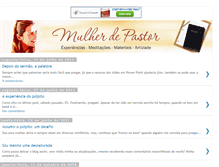 Tablet Screenshot of mulherdepastor.blogspot.com