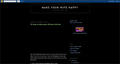 Desktop Screenshot of makewifehappy.blogspot.com