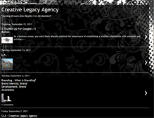 Tablet Screenshot of creativelegacyagency.blogspot.com