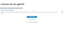 Tablet Screenshot of cronicasdesangabriel.blogspot.com