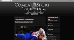 Desktop Screenshot of combatsportpsychology.blogspot.com